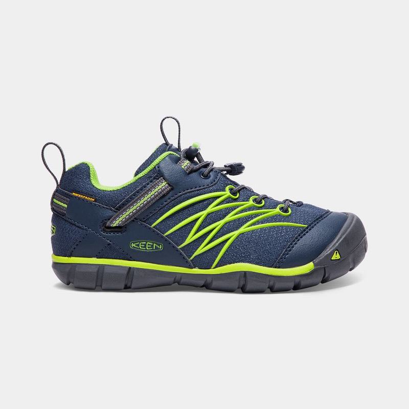 Zapatos Trekking Keen Chandler Waterproof Cnx Para Niños Azul Marino/Verdes - Zapatos Keen Mexico (4